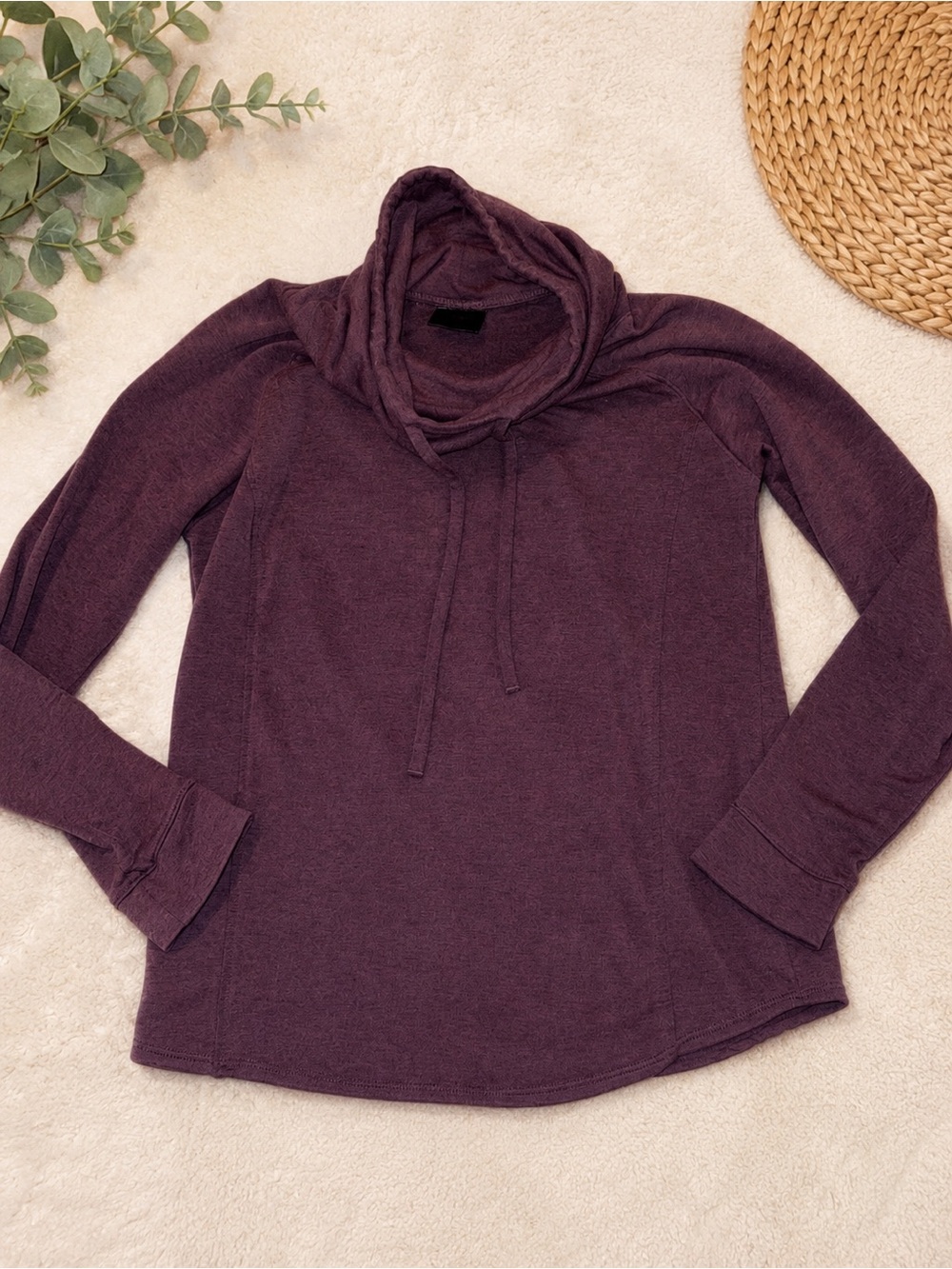 32 Degrees Women's Mauve Cowl Neck Sweater